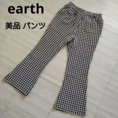 earth ギンガムチェック パンツ