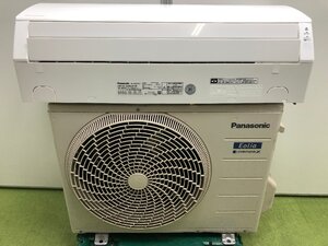 美品★パナソニック Panasonic エオリア エアコン おもに6畳用 6畳～9畳 2.2kW 100V ナノイーX 内部乾燥 CS-222DJR-W 2022年製 YD11052N