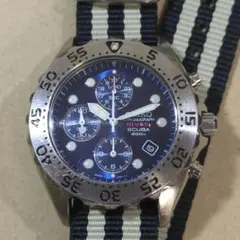 セイコー SEIKO チタン ダイバー クロノ 7T92-0BD0