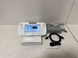 【任天堂 Wiiu 本体セット【プレミアム セット】シロ HDD容量 32GB ゲームパッド アダプタ】643