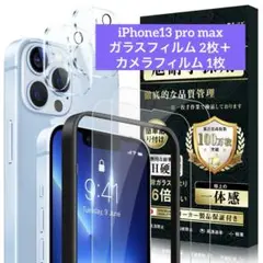 iPhone13 pro max ガラスフィルム 2枚＋ カメラフィルム 1枚