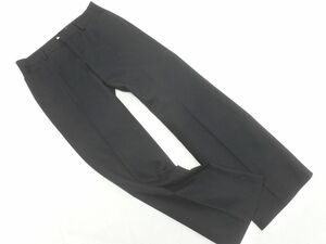 ネコポスOK Le souk ルスーク シルク混 ストライプ スラックス パンツ size34/濃紺 ■■ ☆ efc5 レディース