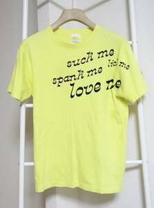 hide / STUPID? LOVE ME SUCK ME LICK ME SPANK ME lemoned Tシャツ M