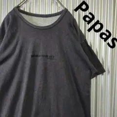 パパス papas Tシャツ 半袖 カットソー ワールドツアー シングルステッチ