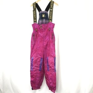 90s?Vintage☆デサント/DESCENTE☆サスペンダー付き/スキーパンツ【メンズM/ウエスト76cm/ピンク】オーバーオール型/Trouser◇cBH532