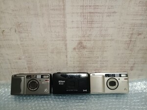 必見!!　厳選　コンパクトカメラ　コンパクト　フィルムカメラ　まとめ　3点　RICOH　リコー　R1 R1S Nikon ニコン　AF 600 ジャンク