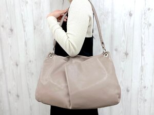 極美品 Maison Margiela メゾン マルジェラ トートバッグ ショルダーバッグ バッグ レザー グレー A4収納可 2WAY 79968