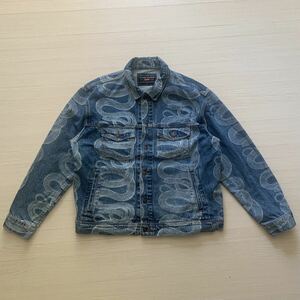 M SUPREME HYSTERIC GLAMOUR Snake Denim Trucker Jacket Gジャン ビンテージ デニム ジャケット ヒス Mサイズ