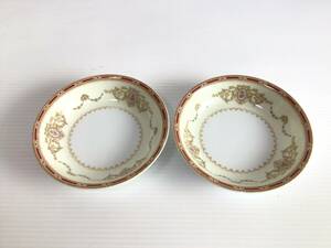 Y780 Noritake/ノリタケ　NIPPON TOKI KAISHA 小皿　2枚セット　オールドノリタケ　アンティーク　レトロ　保管品　訳あり