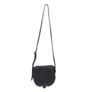 Chloe クロエ MARCIE MINI BAG ミニマーシー レザーショルダーサドルバッグ ブラック IT2XC0C8QTHK