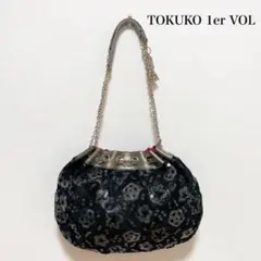 TOKUKO 1er VOL スパンコールバッグ チェーン 黒 上品豪華