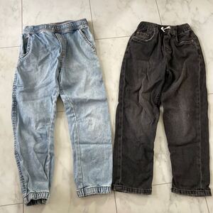 ZARA キッズ　ボーイズ　男の子　8才　128センチ　120 デニム　ジーンズ　ブラック　ブルー　パンツ