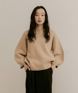 「moi tytto」 長袖ポロシャツ SMALL ベージュ レディース