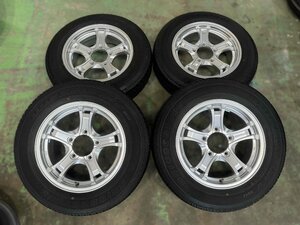 中古Weds KEELER 16インチホイール + 中古タイヤ 175/80R16 ブリヂストン DUELER H/T 684Ⅱ 2020年製 4本セット！ジムニー