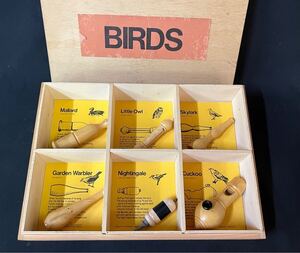 BIRDS 鳥笛6点セット ケレベル社 バードコール OISEAUX フランス製 共箱 バードウォッチング 笛 ホイッスル / 現状渡し