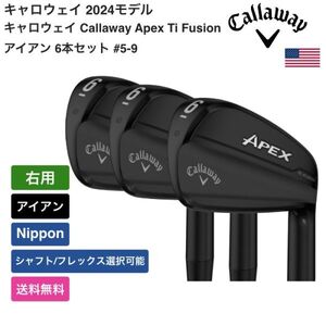 ★新品★送料無料★ キャロウェイ Callaway Apex Ti Fusion アイアン 6本セット #5-9， PW (2024) Nippon 右用