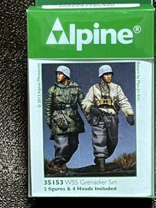 Alpine Miniatures[AM35153]1/35 独　武装親衛隊擲弾兵セット(2体) アルパインミニチュアズ　新品　未開封