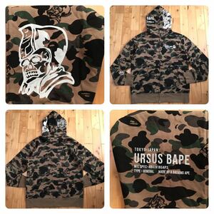 ★2XL★ URSUS BAPE フルジップ パーカー BAPE camo full zip hoodie エイプ ベイプ アベイシングエイプ a bathing ape 迷彩 XXL i8