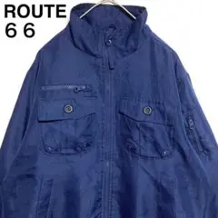 レア◎ROUTE66◎ブルゾン◎紺◎レトロ◎太アーム◎雰囲気抜群◎着回し◎差し色