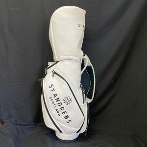  St ANDREWS セント・アンドリュース ゴルフ キャディバッグ ホワイト ゴルフバッグ キャディーバック golf 1