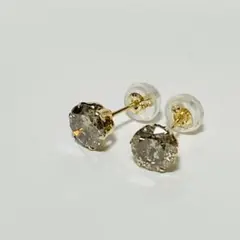 K18 ブラウンダイヤ ピアス合計1.58ct