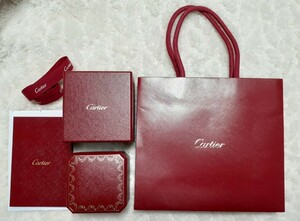 Cartier カルティエ 空箱 保証書 ケース 紙袋 リボン ショッパー BOX セット