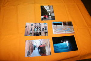 絵はがき　　イタリア各地　風景写真5枚枚セット　　
