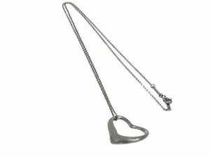 1円 TIFFANY＆Co ティファニー エルサペレッティ オープンハート SV925 ネックレス ペンダント アクセサリー シルバー系 BM1160