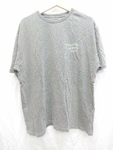 ◇ ⊂ Roxy ロキシー バックプリント 半袖 Tシャツ カットソー サイズF グレー系 レディース P