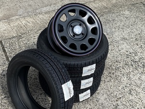 【数量限定】daytona‘s デイトナ ブリザックVRX2 155/65R14 75Q スタッドレスタイヤホイール4本SET エブリィ/ワゴンR/軽自動車