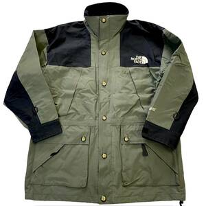 90s THE NORTH FACE GORE-TEX マウンテンガイドジャケット S オリーブ ブラック マウンテンパーカー ジャケット ノースフェイス アウトドア