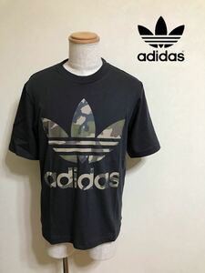 【新品】 adidas originals SSL TEE CAMO OS アディダス オリジナルス ビッグロゴ トレフォイル カモフラ Tシャツ サイズS 半袖 DX4203