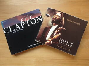 ●SINGLE CD 希少 美品 エリック・クラプトン 独盤 ERIC CLAPTON / TEARS IN HEAVEN ＋ 米盤 ERIC CLAPTON / CHANGE THE WORLD 個人所蔵 ●