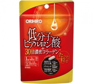 送料無料■低分子ヒアルロン酸＋30倍濃密コラーゲン●30粒（30日分）■オリヒロ■4571157256801