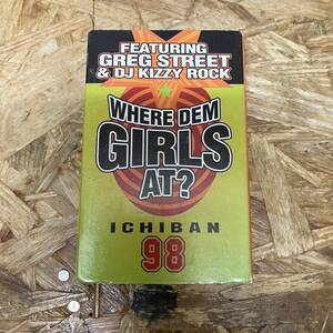 イ HIPHOP,R&B WHERE DEM GIRLS AT? シングル TAPE 中古品