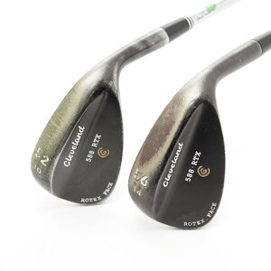 ▼536139 Cleueland クリーブランド ◇ウェッジ 2本セット ゴルフクラブ 588 RTX 56-14 52-10 N.S.PRO 950GH