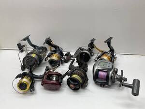 01w4442★1円~ リールまとめ DAIWA SHIMANO 他 ST-5000RD カーボマチック4000 タナセンサーS 300DX スコーピオン RH321 等 ジャンク品