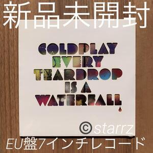 Coldplay コールドプレイ Every Teardrop Is A Waterfall 7 inch アナログレコード EU盤 新品未開封