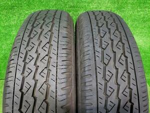 ブリヂストン ブリジストン BS 夏タイヤ 2本セット K370 145/80R12 80/78N LT 2023年 7分山