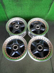 インパルR701 旧車 当時物 15×6.5J 4穴 PCD114.3 アルミホイール 4本set