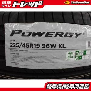 新品 夏タイヤ ピレリ POWERGY パワジー 225/45R19 96W XL ミニバン セダン 4本SET サマータイヤ 225/45-19 アテンザ CH-R