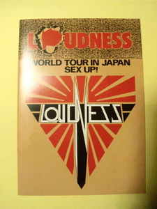 ラウドネス LOUDNESS WORLD TOUR IN JAPAN SEX UP! ツアーパンフレット