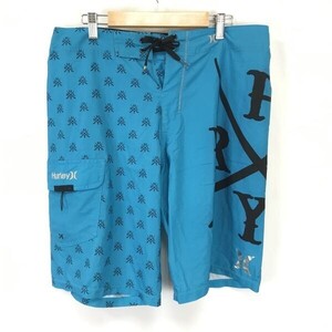 ハーレー/Hurley★サーフパンツ【メンズW32/股下29cm/ターコイズブルー】海パン/水着/Pants/Trouser/クリーニング済◆BH664