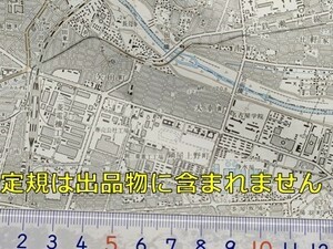 md23【地図】名古屋 [愛知県] 昭和55年 地形図[今池4丁目郵便局中心] 名鉄お堀電車 国鉄貨物線中央市場 白鳥貯木場 専売公社 日清紡 帝人