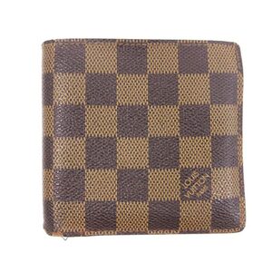 ルイヴィトン LOUIS VUITTON ダミエ エベヌ ポルトフォイユマルコ 二つ折り財布 ウォレット N61675 ブラウン系 ☆AA★ メンズ