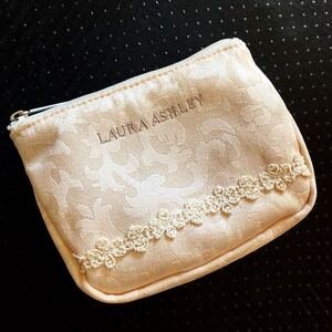 ★未使用★LAURA ASHLEY★ミニポーチ★人気ブランド、ローラアシュレイ★メイク、コスメ、小物入★女性、レディース★送料￥260〜★