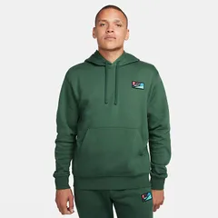 ナイキ パーカー スウェット 長袖 メンズ NIKE クラブ+ BB パッチ G プルオーバー L/S フーディ パーカ スポーツウェア ウエア トレーニング グリーン系 緑 みどり スエット スウェットシャツ/FB8440-323