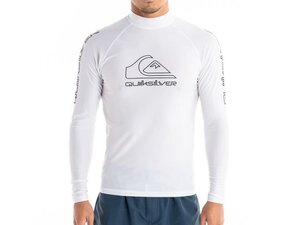 【特別価格】Quiksilver L/S NEW TOURSラッシュガード WHITE/Lサイズ 新品