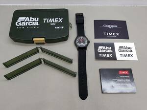 158-KA1266-60r TIMEX×ABU GARCIA TW2v37900SW 中古美品