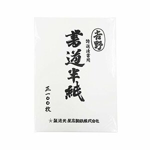 エヒメ紙工 特選清書用書道半紙 吉野 HAN-YO100P 100枚